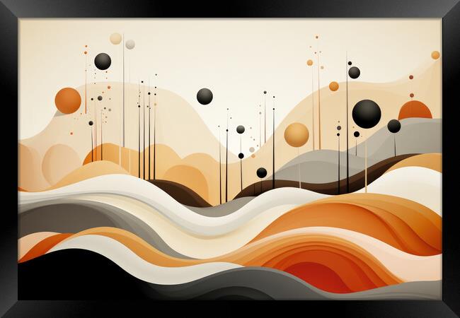 Organic Essence Abstract patterns inspired by nature - abstract  Framed Print by Erik Lattwein