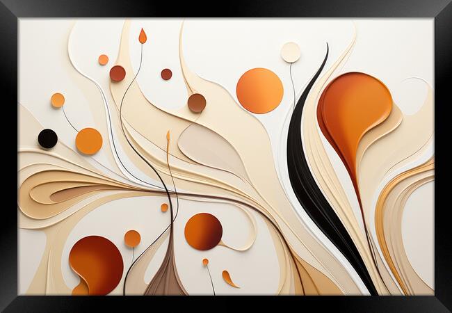 Organic Essence Abstract patterns inspired by nature - abstract  Framed Print by Erik Lattwein