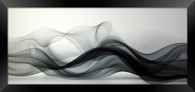 Organic Serenity Abstract background - abstract background compo Framed Print by Erik Lattwein