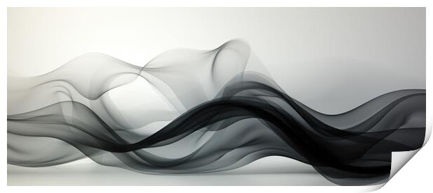Organic Serenity Abstract background - abstract background compo Print by Erik Lattwein