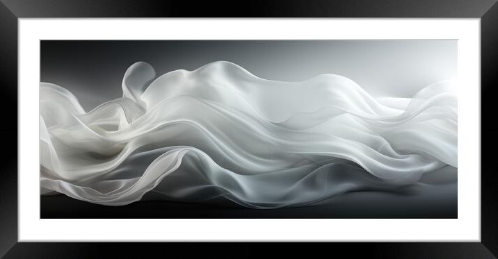 Subtle Ethereal Beauty Abstract background - abstract background Framed Mounted Print by Erik Lattwein