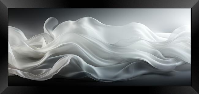 Subtle Ethereal Beauty Abstract background - abstract background Framed Print by Erik Lattwein