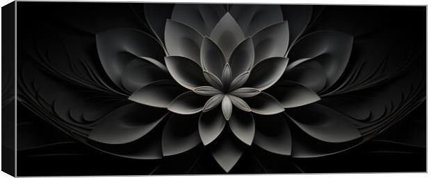 Subtle Symmetrical Beauty Subdued abstract patterns - abstract b Canvas Print by Erik Lattwein