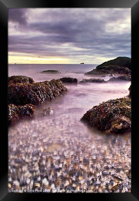 Pebbles of Chesil Framed Print by Chris Frost