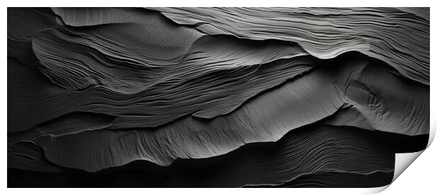 Textured Minimalism Subtle textures - abstract background compos Print by Erik Lattwein