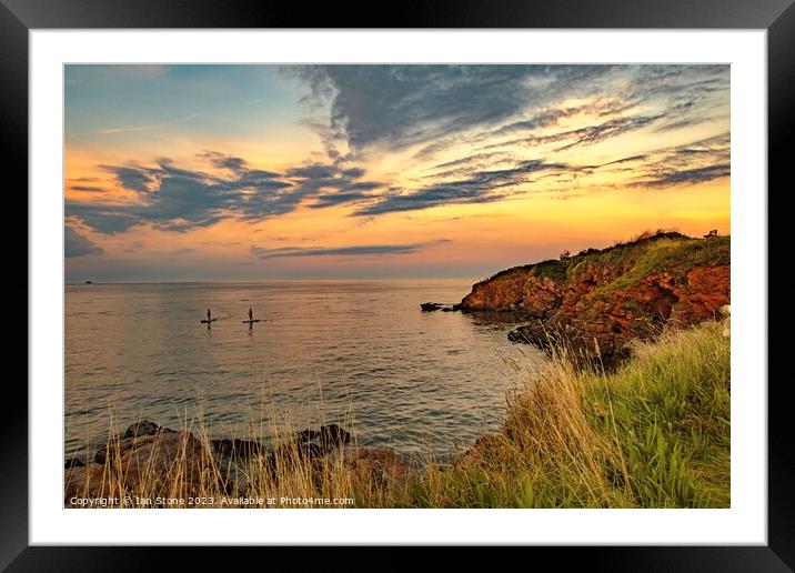Evening Paddle  Framed Mounted Print by Ian Stone