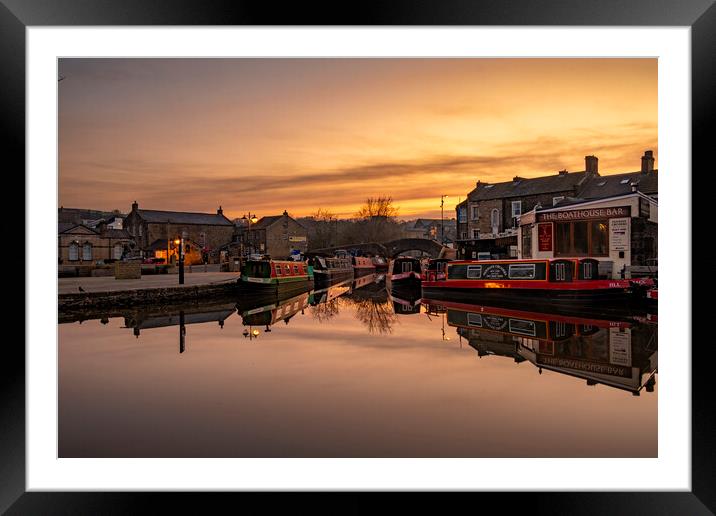 Skipton North Yorkshire Sunrise Framed Mounted Print by Steve Smith