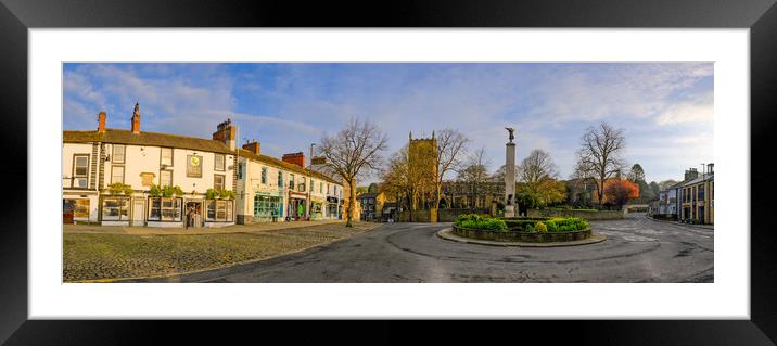 Skipton Panoramic Framed Mounted Print by Steve Smith