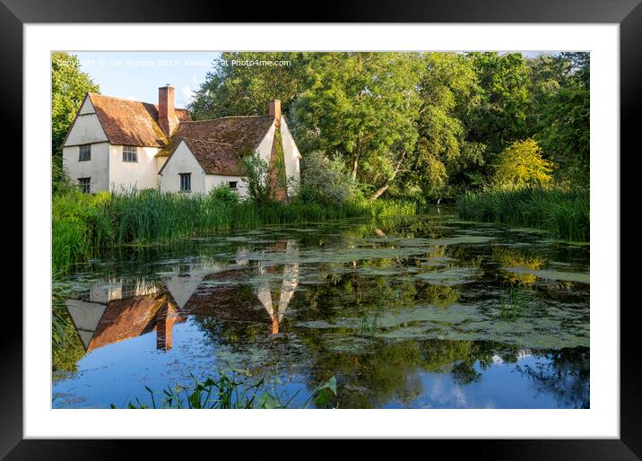  Willy Lott's House cottage, Flatford Mill Framed Mounted Print by Ian Murray