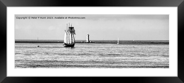 Sailing Away Framed Mounted Print by Peter F Hunt