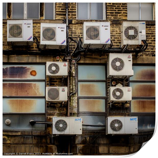Air conditioning Print by Darrell Evans