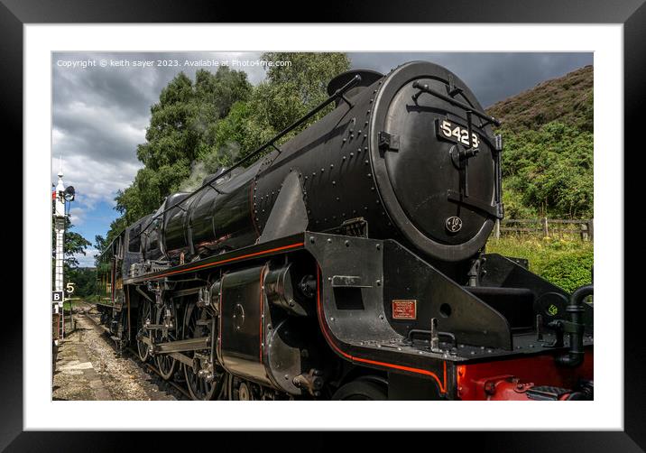 Steam train Eric Treacy 5428 Framed Mounted Print by keith sayer