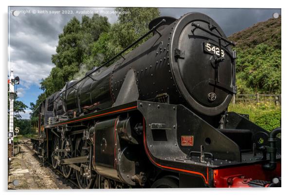 Steam train Eric Treacy 5428 Acrylic by keith sayer