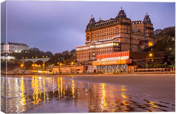 The Grand Hotel Scarborough Canvas Print by Steve Smith