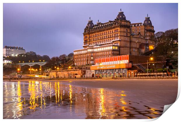 The Grand Hotel Scarborough Print by Steve Smith