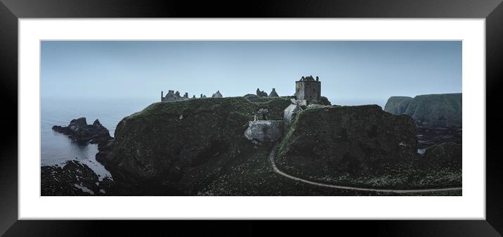 Dunnottar Castle Panorama Framed Mounted Print by Anthony McGeever