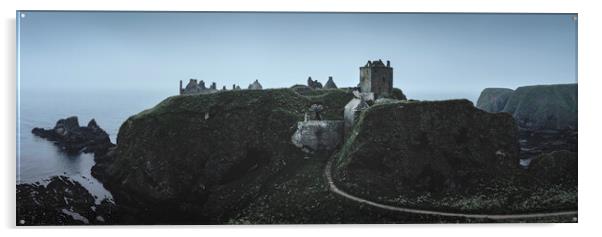 Dunnottar Castle Panorama Acrylic by Anthony McGeever