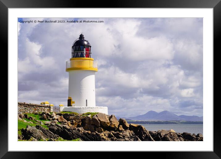 Lighthouse on Isle of Islay Framed Mounted Print by Pearl Bucknall