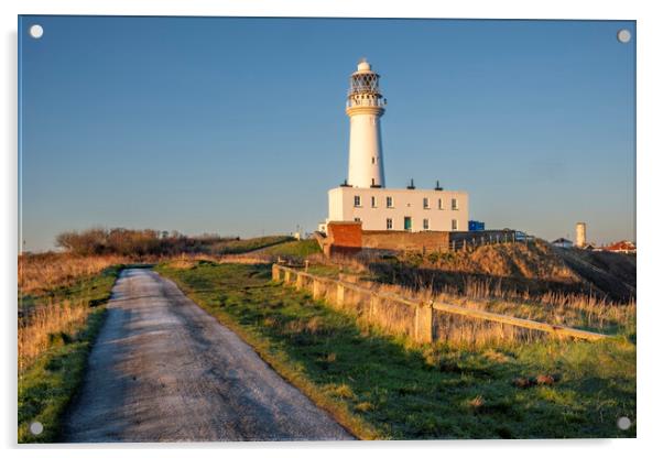 Flamborough Head Lighthouse Acrylic by Steve Smith