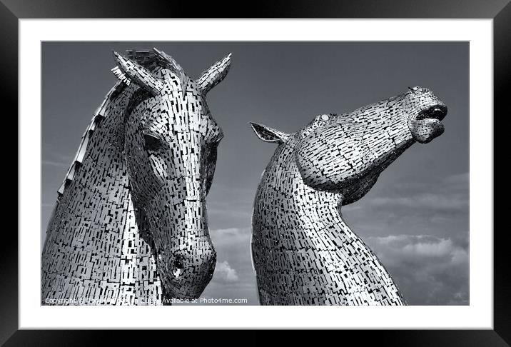 Scotland's Iconic Kelpies: Awe-Inspiring Monuments Framed Mounted Print by Tom McPherson