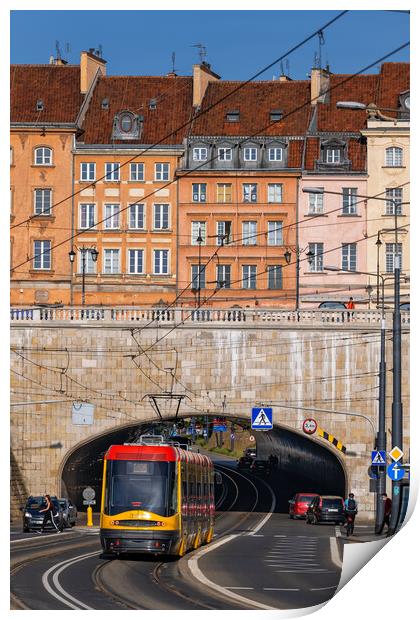 Tunnel Under Old Town Of Warsaw Print by Artur Bogacki