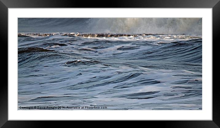 North Sea Waves Framed Mounted Print by David Pringle