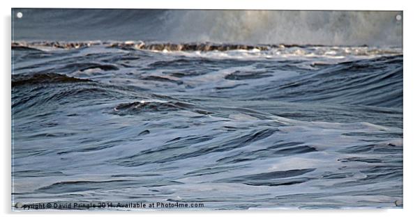 North Sea Waves Acrylic by David Pringle