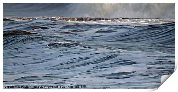 North Sea Waves Print by David Pringle
