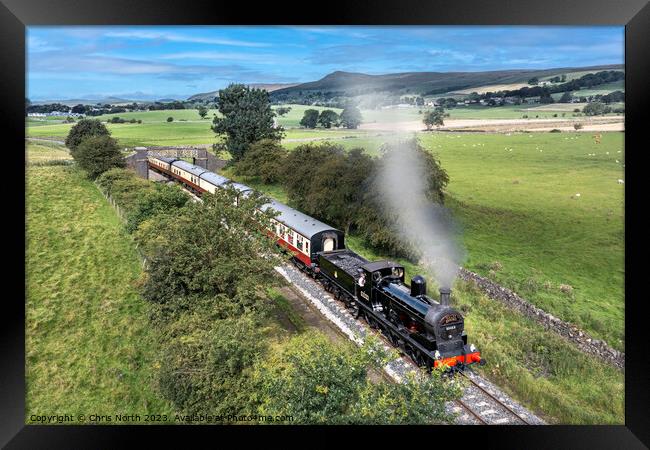 Embsay  steam railway. Framed Print by Chris North