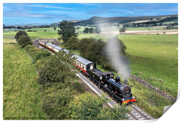 Embsay  steam railway. Print by Chris North
