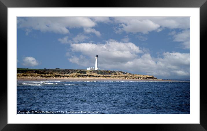 Lossiemouth Lighthouse Framed Mounted Print by Tom McPherson
