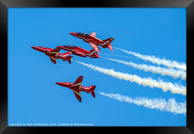 Red Arrows: RAF's High-Flying Diplomats Framed Print by Tom McPherson