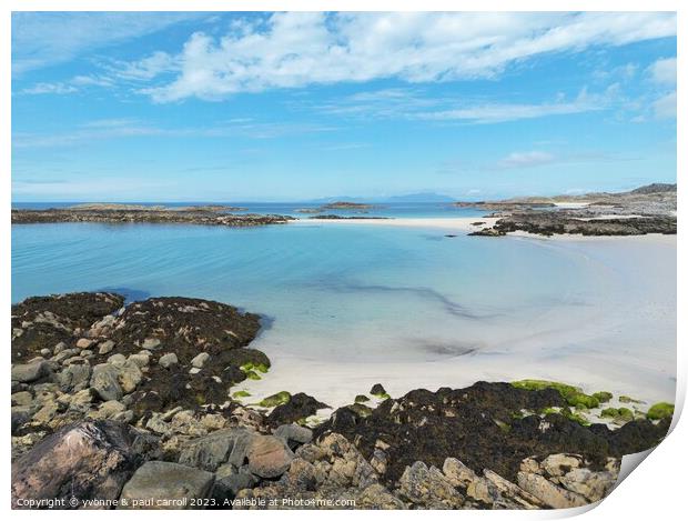 Torastan Beach, Isle of Coll Print by yvonne & paul carroll