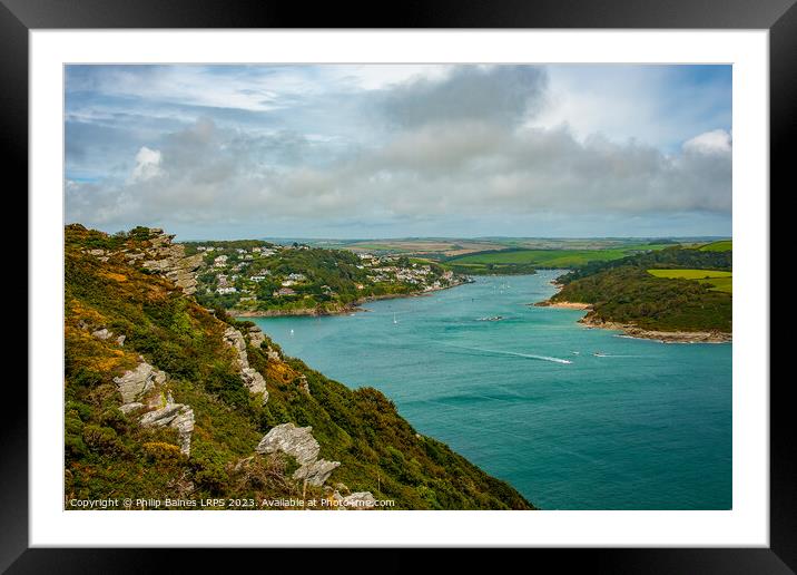 Beautiful Salcombe Harbour Framed Mounted Print by Philip Baines