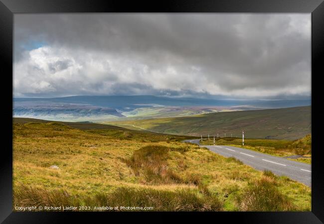 Cronkley Scar and Widdybank Fell from Harthope Bank (1) Framed Print by Richard Laidler