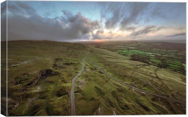 Black Mountain sunset Canvas Print by Leighton Collins