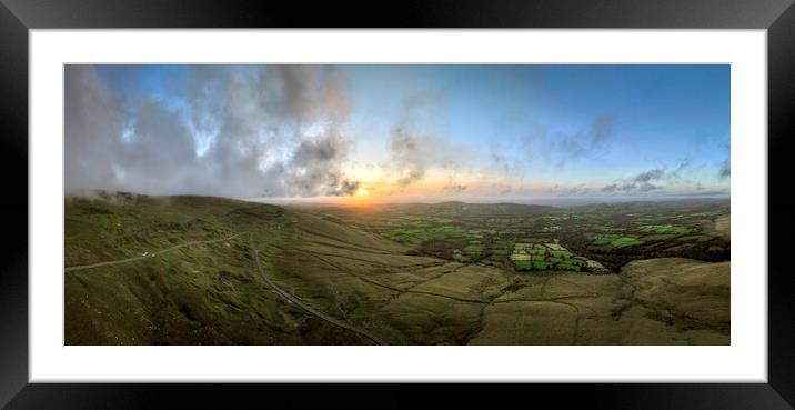 Black Mountain panorama
 Framed Mounted Print by Leighton Collins