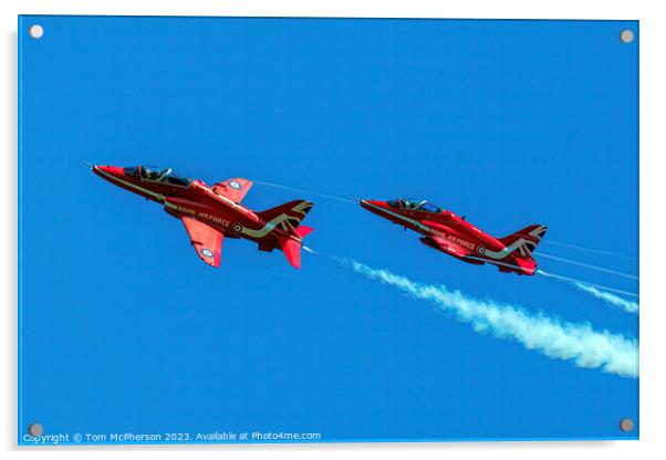Red Arrows' Aerobatic Spectacle Acrylic by Tom McPherson