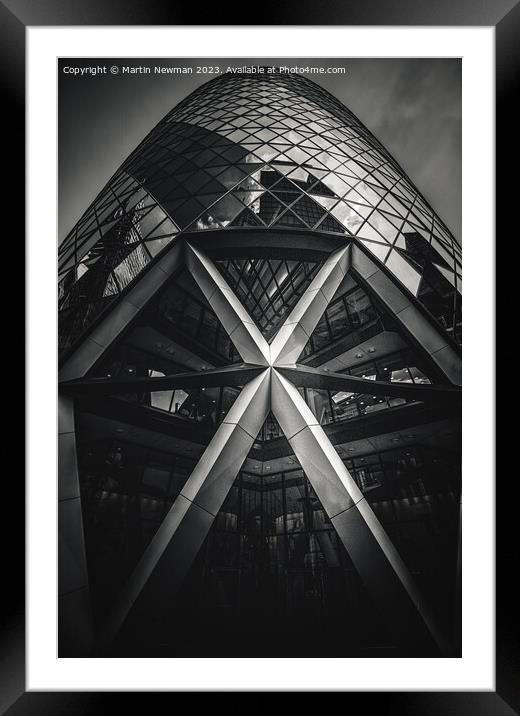 The Gherkin London Framed Mounted Print by Martin Newman