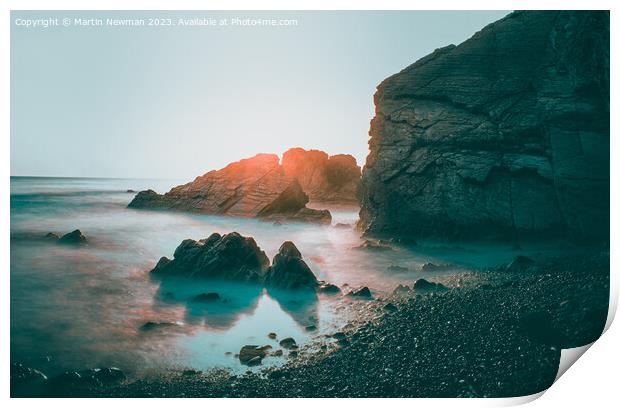 Cornish Sunsets Bude Print by Martin Newman
