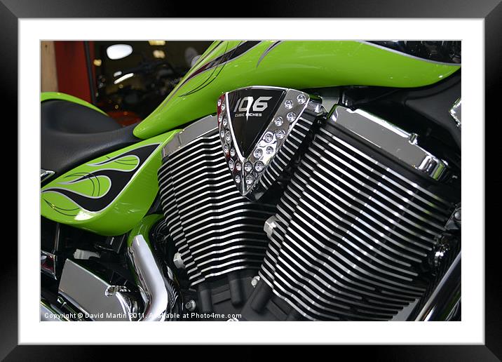 Victory V twin Framed Mounted Print by David Martin