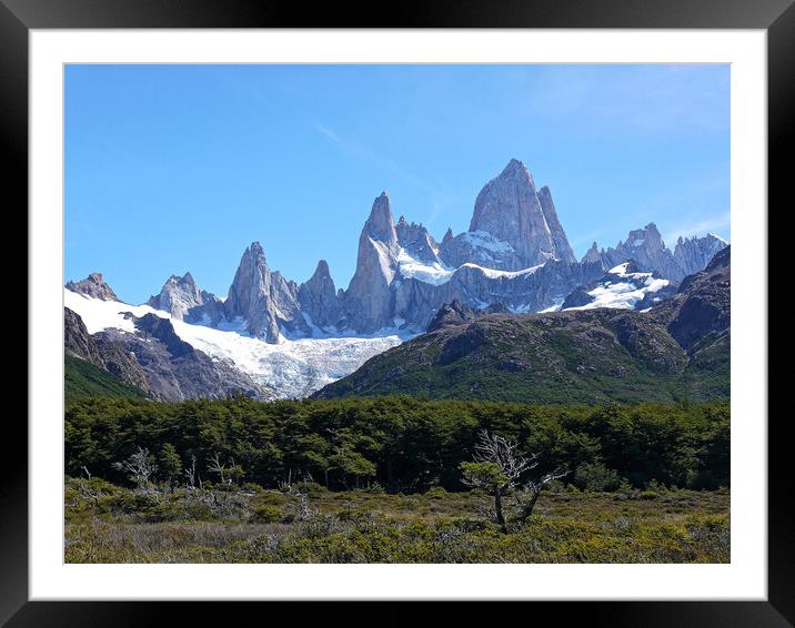 The trail to Mount Fitz Roy Framed Mounted Print by Steve Painter