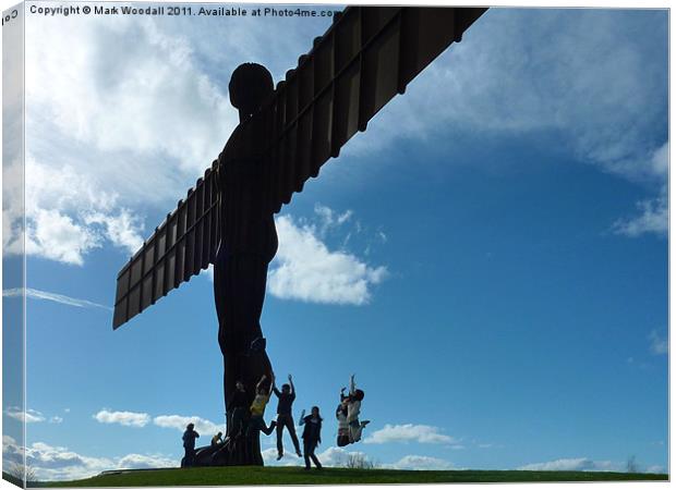 Angel of the North Fun Canvas Print by Mark Woodall