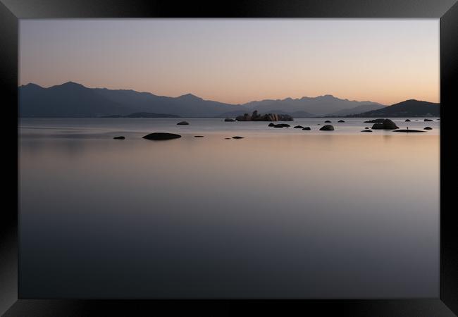 Colourful sunset at Itaguaçu Framed Print by Steve Painter