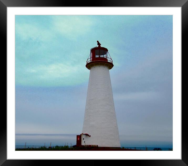 Lighthouse Framed Mounted Print by Stephanie Moore