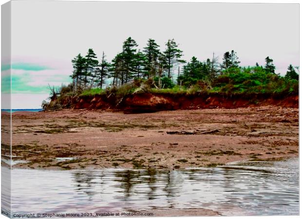 Low Tide in PEI Canvas Print by Stephanie Moore