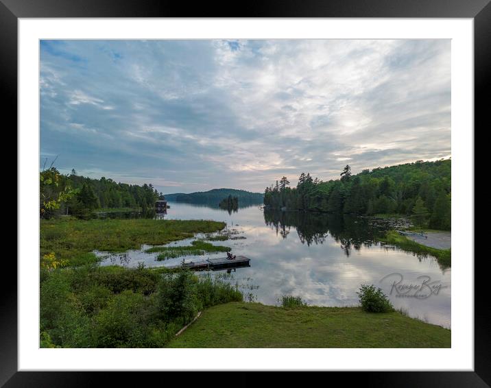 Palmerston Lake, Ompah Ontario Canada Framed Mounted Print by Roxane Bay
