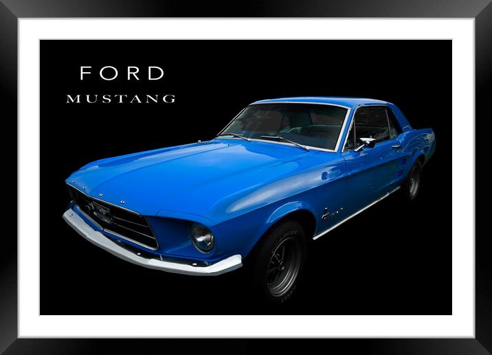 Ford Mustang Framed Mounted Print by Alison Chambers