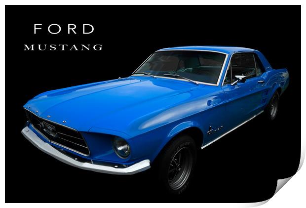 Ford Mustang Print by Alison Chambers