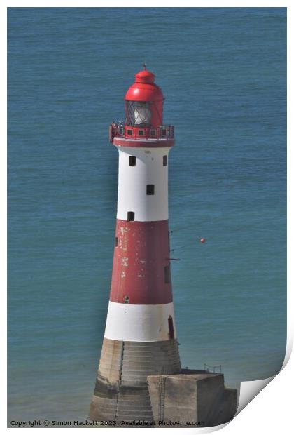 Lighthouse Print by Simon Hackett